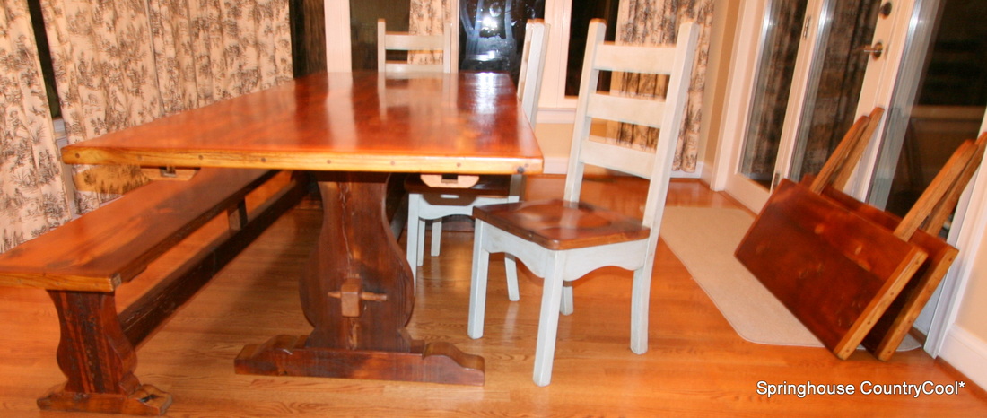 custom trestle table